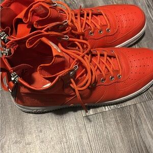 Men's Red High-Top Sneakers